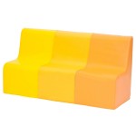 DIVANETTO SOFT 3 POSTI  SUNNY GIALLO DIM CM. 45x120x60 (H)