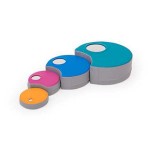 SET 4 POUF SOFT PACMAN CON SPECCHIO NV 60 X 160 X 20 (H)