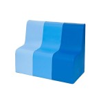 DIVANETTO SOFT 2 POSTI  SUN AZZURRO DIM CM. 45x80x60 (H)