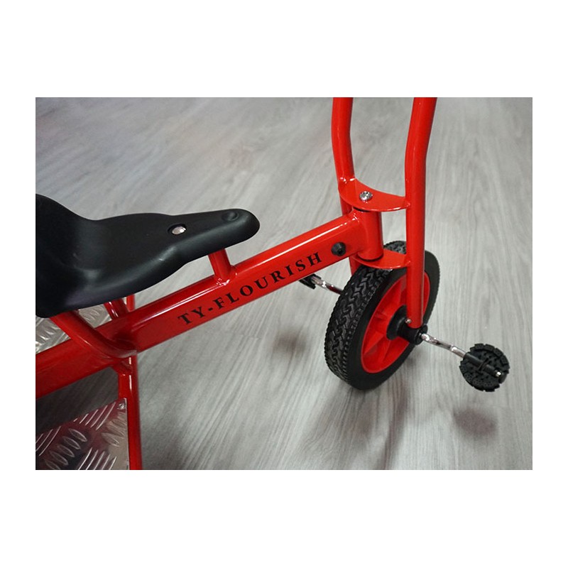 triciclo per due bambini, triciclo biposto