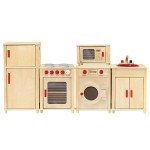 SET CUCINA COMPLETA LEGNO DIM CM 160 X 34 X 120 (H)