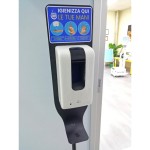 DISPENSER AUTOMATICO PER IGIENIZZANTE GEL MANI CON PIANTANA