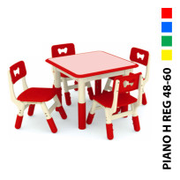 TABLE QUAD FAIRY H REG CM 60x60x48-60 (H)